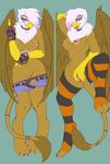  anthro anthrofied areola avian avoid_posting beak blush breasts brown_eyes brown_fur clitoris clothed clothing colored conditional_dnp dakimakura edit eyebrow_piercing facial_piercing female fingerless_gloves friendship_is_magic fur gilda_(mlp) gloves gryphon half-closed_eyes half-dressed hybrid legwear looking_at_viewer my_little_pony nipple_piercing nipples open_mouth piercing presenting pussy scappo seductive skimpy socks solo spread_legs spread_pussy spreading stockings talons toeless_socks undressing white_feathers wings 