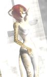  2015 3d anthro breasts cgi cheetah chelsie_(kawa) eyes_closed feline female kawaoneechan mammal nipples nude shower solo standing steam wet 