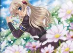  1girl aiyoku_no_eustia artist_request august august_soft female fione_silvaria flower solo 