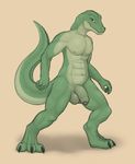  abs alligator anthro balls flaccid jetshark male penis reptile scalie solo standing uncut 