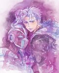  bad_id bad_pixiv_id epiko_(aki) hierophant_green jojo_no_kimyou_na_bouken kakyouin_noriaki multiple_boys purple scarf stand_(jojo) traditional_media watercolor_(medium) 