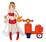  blue_eyes mona motocycle nintendo orange_hair tagme wario_ware warioware 