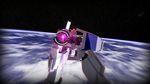  3d aiming aiming_at_viewer beam_rifle blue_destiny_03 earth energy_gun gun gundam gundam_side_story:_the_blue_destiny mecha mikumikudance planet red_eyes shield space weapon 