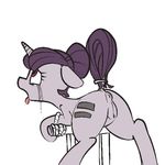  2015 anus bound cutie_mark equine female feral friendship_is_magic hair horn mammal mcsweezy my_little_pony plain_background pussy sugar_belle_(mlp) tears unicorn white_background 