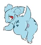  &lt;3 anus butt eyelashes female glo-in-the-dark nidorina nintendo plain_background pok&eacute;mon presenting pussy red_eyes solo video_games white_background 