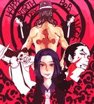  1boy black_hair cp9 leopard_print male male_focus multiple_persona one_piece rob_lucci scar solo younger 