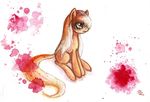  2015 blood equine fan_character freckles friendship_is_magic green_eyes hair horse mammal my_little_pony plain_background pony traditional_media_(artwork) white_background zarielcharoitite 
