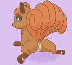  anus butt canine clitoris ellistia female fox fur half-closed_eyes looking_at_viewer looking_back lying mammal multiple_tails nintendo nude paws pok&eacute;mon presenting presenting_hindquarters pussy smile solo spread_legs spreading video_games vulpix 