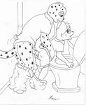 balls black_and_white cheetah duo feline male male/male mammal mike_sherman monochrome penis toilet young 