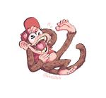  brown_fur diddy_kong donkey_kong_(series) forosha fur hat male mammal monkey nintendo primate solo video_games 