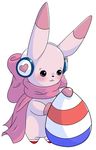  cutemon cutiemon digimon egg headphones lagomorph mammal rabbit scarf solo zerohym 