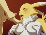  2015 breasts canine digimon female fox fur human mammal mrdoritoz open_mouth penis renamon tuft 