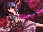  bad_id bad_pixiv_id blue_hair red_eyes remilia_scarlet risutaru silver_hair solo touhou wings 