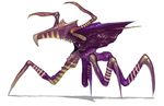  alien fangs insect monster shiira shiira_(pixiv9116) simple_background starship_troopers uchuu_no_senshi warrior_bug 
