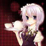  bad_id bad_pixiv_id braid izayoi_sakuya lowres nayuta_(scarlet-noize) short_hair silver_hair solo touhou twin_braids 