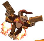  brown_fur diddy_kong donkey_kong_(series) fur hat male mammal monkey navel nintendo primate solo video_games wzrd1 