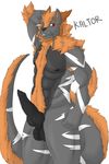  abs anatomically_correct anthro arcanine balls canine chinese_dragon kairyu211 male mammal muscles nintendo penis pok&eacute;mon solo video_games 
