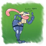  anthro big_butt breasts butt butt_slap dakkpasserida female greninja nintendo pok&eacute;mon smile solo video_games 