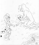  cheetah cub feline lion male male/male mammal mike_sherman penis young 