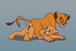  balls cub disney duo feline female lion male male/female mammal nala penis simba the_giant_hamster the_lion_king young 
