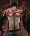 alex_mercer back denim from_behind jeans male_focus pants prototype_(game) ren_(dokyakutu) shirtless solo tattoo tentacles 
