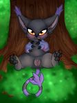  alternate_color blackgatomon blush clitoris clothing digimon gloves licking licking_lips manticore_(artist) outside pussy reclinign reclining spread_legs spreading thick_thighs tongue tongue_out tree 