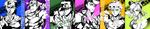  5boys giorno_giovanna higashikata_jousuke highres jojo_no_kimyou_na_bouken jonathan_joestar joseph_joestar_(young) kuujou_jolyne kuujou_joutarou long_image multiple_boys oburaato wide_image 