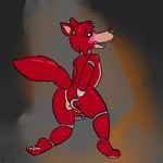  canine coyote five_nights_at_freddy&#039;s foxy_(fnaf) male mammal rear_view solo z1ats 