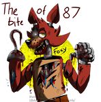  animatronic blood canine eiectrify eye_patch eyewear five_nights_at_freddy&#039;s fox foxy_(fnaf) glowing glowing_eyes hook machine male mammal mechanical robot yellow_eyes 