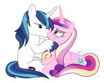  2015 alpha_channel blue_eyes blue_hair close couple cutie_mark dm29 duo equine female friendship_is_magic hair horn husband_and_wife male mammal my_little_pony plain_background princess_cadance_(mlp) purple_eyes shining_armor_(mlp) transparent_background unicorn winged_unicorn wings 