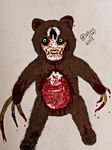  bear blood claws mammal redflingfox scary teeth toy 