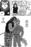  biceps big_muscles catalyst comic feline kissing lion male male/male mammal muscles pecs ryuu_majin 