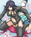  2girls facesitting maria_crawford mighty_yukiko multiple_girls ryona sitting_on_face taroimo_(00120014) wrestle_angels wrestle_angels_survivor_2 wrestling 