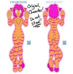 anthro blank_stare breasts butt chest_tuft feline female flora_(twokinds) fur hair mammal original_character_do_not_steal pink_hair solo tiger tom_fischbach tuft twokinds 