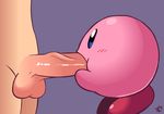  2boys ambiguous_gender animated animated_gif blue_eyes blush fellatio kirby kirby_(series) male multiple_boys nintendo nude oral penis sex signature simple_background size_difference testicles torrentialkake uncensored video_games yaoi 