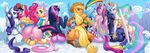 9girls absurdres anus applejack ass ass_grab belt blonde_hair blue_eyes blush boots bottomless celestia_(my_little_pony) clouds cowboy_hat crown cutie_mark darwin_nunez fluttershy freckles furry group hat horn huge_ass looking_at_viewer looking_back luna_(my_little_pony) mountain multicolored_hair multiple_girls my_little_pony my_little_pony_friendship_is_magic no_panties open_mouth partially_clothed pegasus pink_hair pinkie_pie princess_mi_amore_cadenza purple_eyes purple_hair pussy rainbow_dash rainbow_hair rarity scarf smile tail tank_top tiara twilight_sparkle uncensored unicorn wings wink 