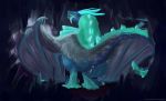  abstract_background anus auroth_the_winter_wyvern butt dota dragon female looking_back presenting presenting_hindquarters pur3 pussy scalie solo tongue video_games wyvern 