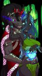  2014 anthro armor changeling clothing duo equine fangs female friendship_is_magic horn king_sombra_(mlp) long_nails male male/female mammal my_little_pony queen_chrysalis_(mlp) tyelle_niko unicorn 