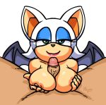  anthro bat breasts duo female first_person_view human lipstick looking_at_viewer makeup male mammal mumblegroan nude penis rouge_the_bat sex simple_background sonic_(series) titfuck white_background wings 