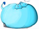  anthro belly belly_expansion belly_inflation big_belly big_breasts blue_hair breast_expansion breasts brown_eyes dragon female hair huge_breasts hyper hyper_belly inflation larissa lowrider-girl scalie solo stuffing 