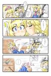  alice_margatroid ascot bad_id bad_pixiv_id blonde_hair blue_eyes blush braid capelet cheek_kiss closed_eyes comic couple hairband hat kirisame_marisa kiss long_hair multiple_girls non_(z-art) one_eye_closed open_mouth shanghai_doll short_hair side_braid smile touhou translated witch_hat yellow_eyes yuri 