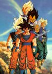  dragon_ball dragonball_z future_trunks son_gokuu super_saiyan trunks_(dragon_ball) vegeta 