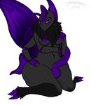  2015 4_arms antennae anthro areola arthropod balls big_thighs black_fur blush breasts dickgirl erection fur insect intersex looking_at_viewer masamaki moth multi_limb multiple_arms nipples nude penis plain_background purple_eyes solo thick_thighs tongue tongue_out wide_hips wings 