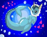  absurdres bad_source black_sclera dryadex fins gen_1_pokemon gen_3_pokemon highres luvdisc no_humans no_pussy ocean pokemon pokemon_(creature) self_upload vaporeon water 