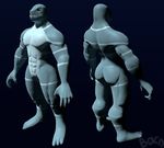  2015 3d anthro bacn butt cgi fish male marine muscles nude pecs shark solo 