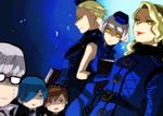  3girls bad_id bad_pixiv_id blonde_hair blue_eyes blue_hair book brown_hair elizabeth_(persona) female_protagonist_(persona_3) glasses grey_hair hat lipstick long_hair makeup margaret_(persona) multiple_boys multiple_girls narukami_yuu nervous nichika persona persona_3 persona_3_portable persona_4 red_eyes short_hair siblings sweatdrop teodor white_hair yellow_eyes you_gonna_get_raped yuuki_makoto 