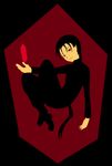  bad_id bad_pixiv_id black black_hair floating lowres male_focus red red_eyes shadow_of_destiny shadow_of_memories sitting solo 