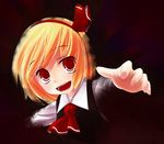  akai_ronii bad_id bad_pixiv_id bangs blonde_hair red_eyes rumia solo touhou 