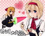  alice_margatroid bad_id bad_pixiv_id blonde_hair food hairband ice_cream popsicle shanghai_doll short_hair solo toraneko touhou watermelon_bar 