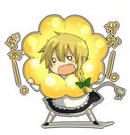  blonde_hair braid chibi cosplay kirisame_marisa mister_donut pon_de_lion pon_de_lion_(cosplay) pun2 solo touhou 